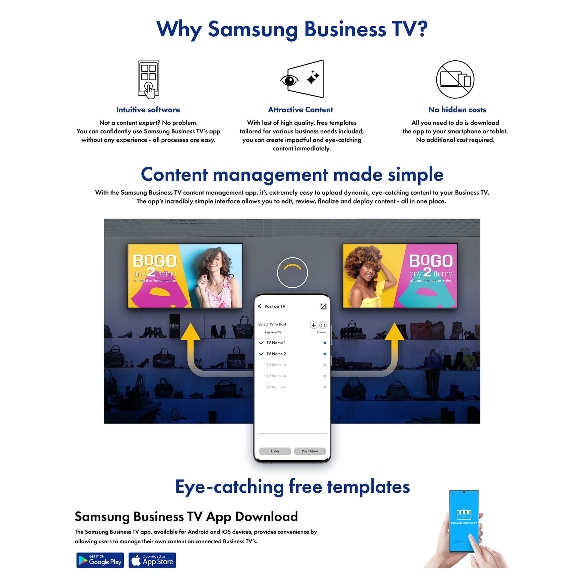 Weather-resistant outdoor TV with content management made simple