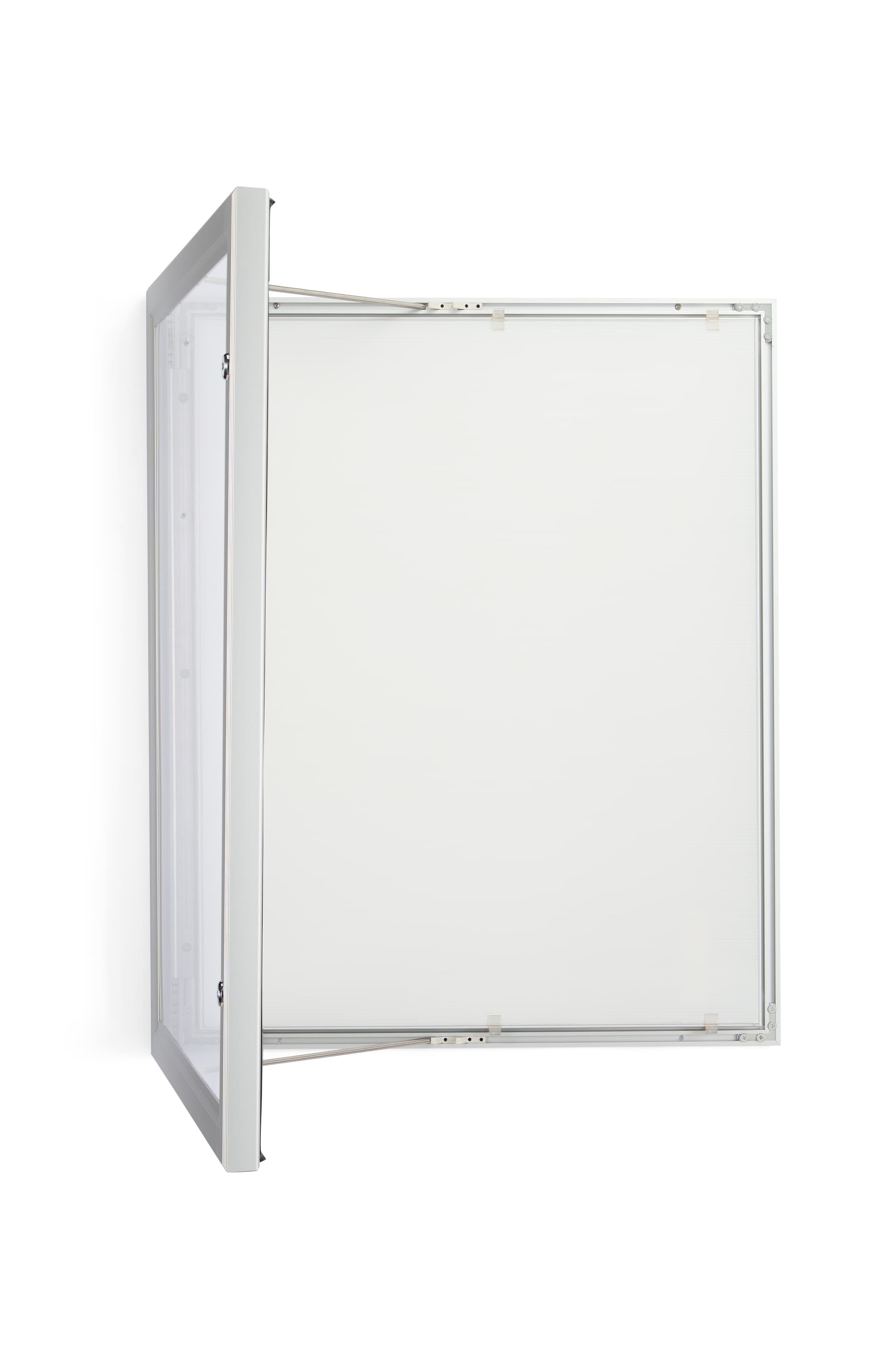  Locking poster board with swing open door
