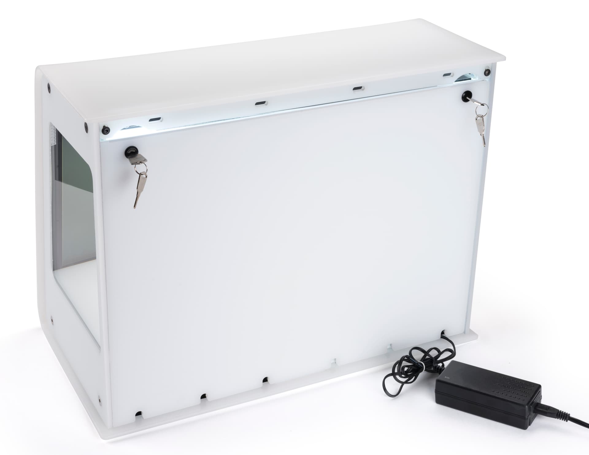 Transparent LCD Box with Key Locks