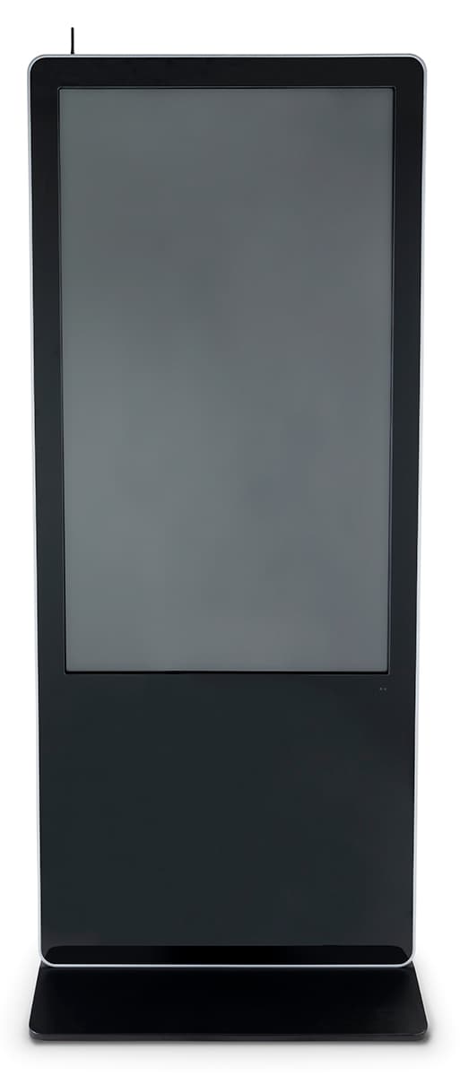 55" advertising multimedia kiosk with bezel edge