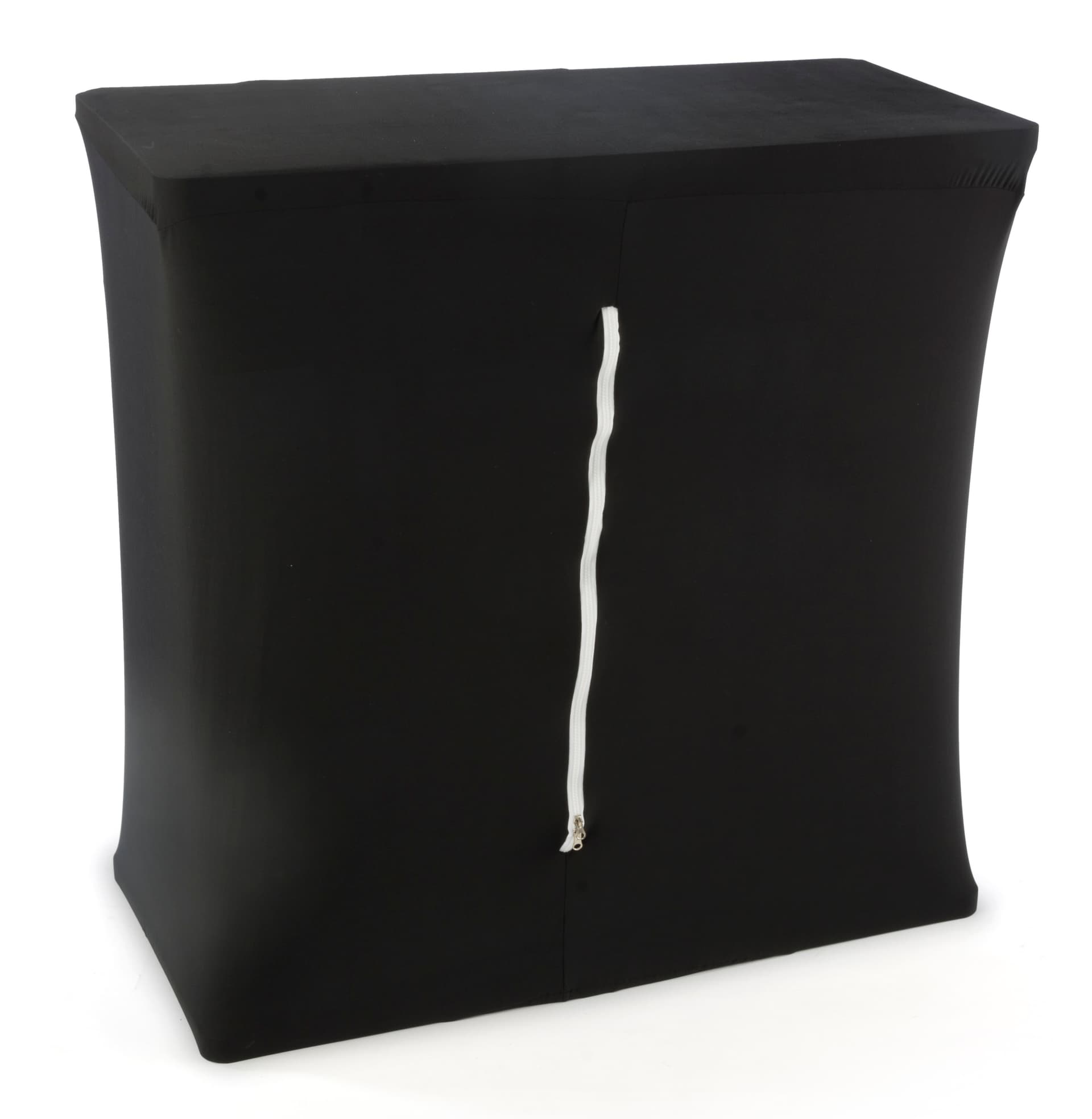 Portable counter with hidden back zipper 