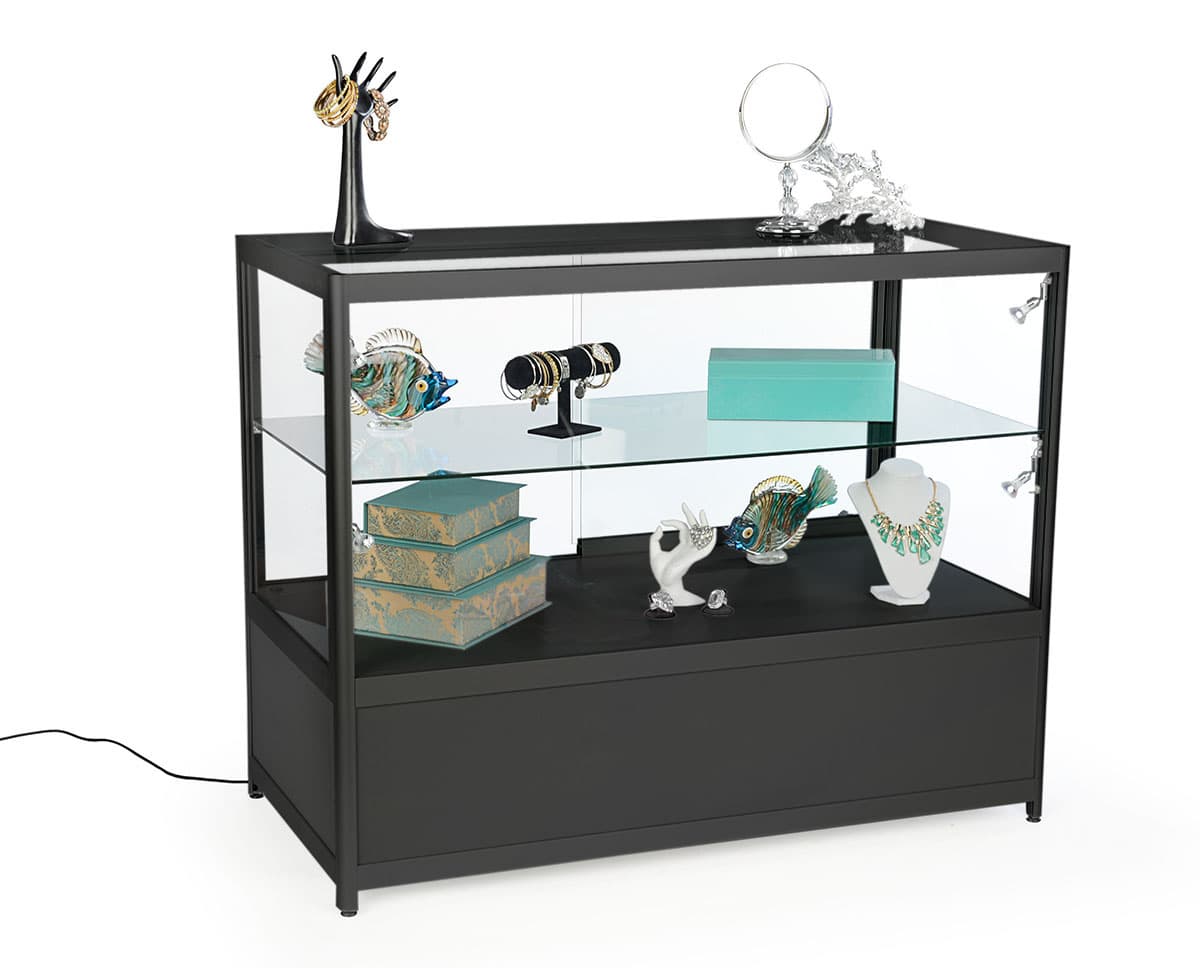 LED Retail Store Counter, Black