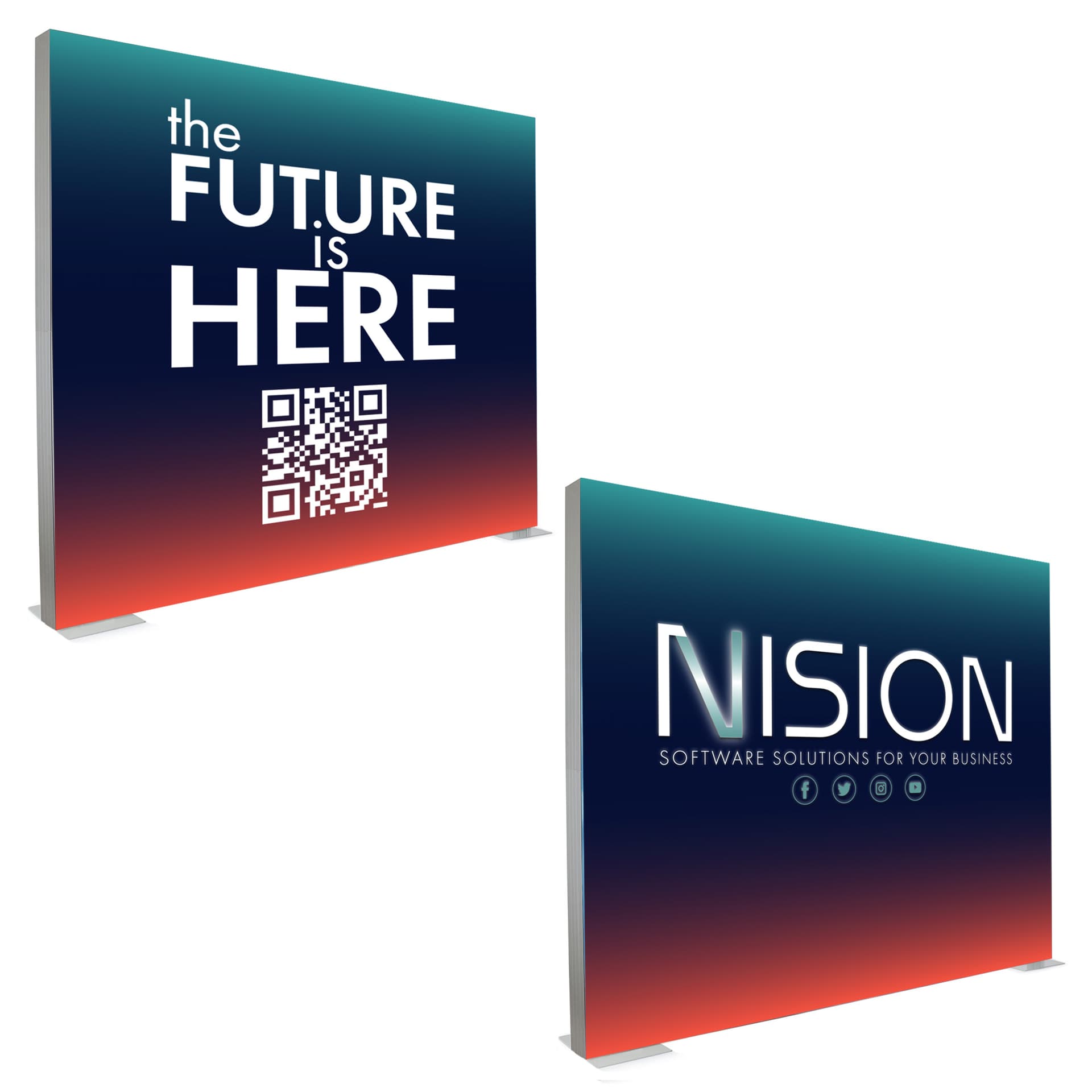 Sewn silicone strips on 2-sided SEG replacement graphics for SEG810W series frames