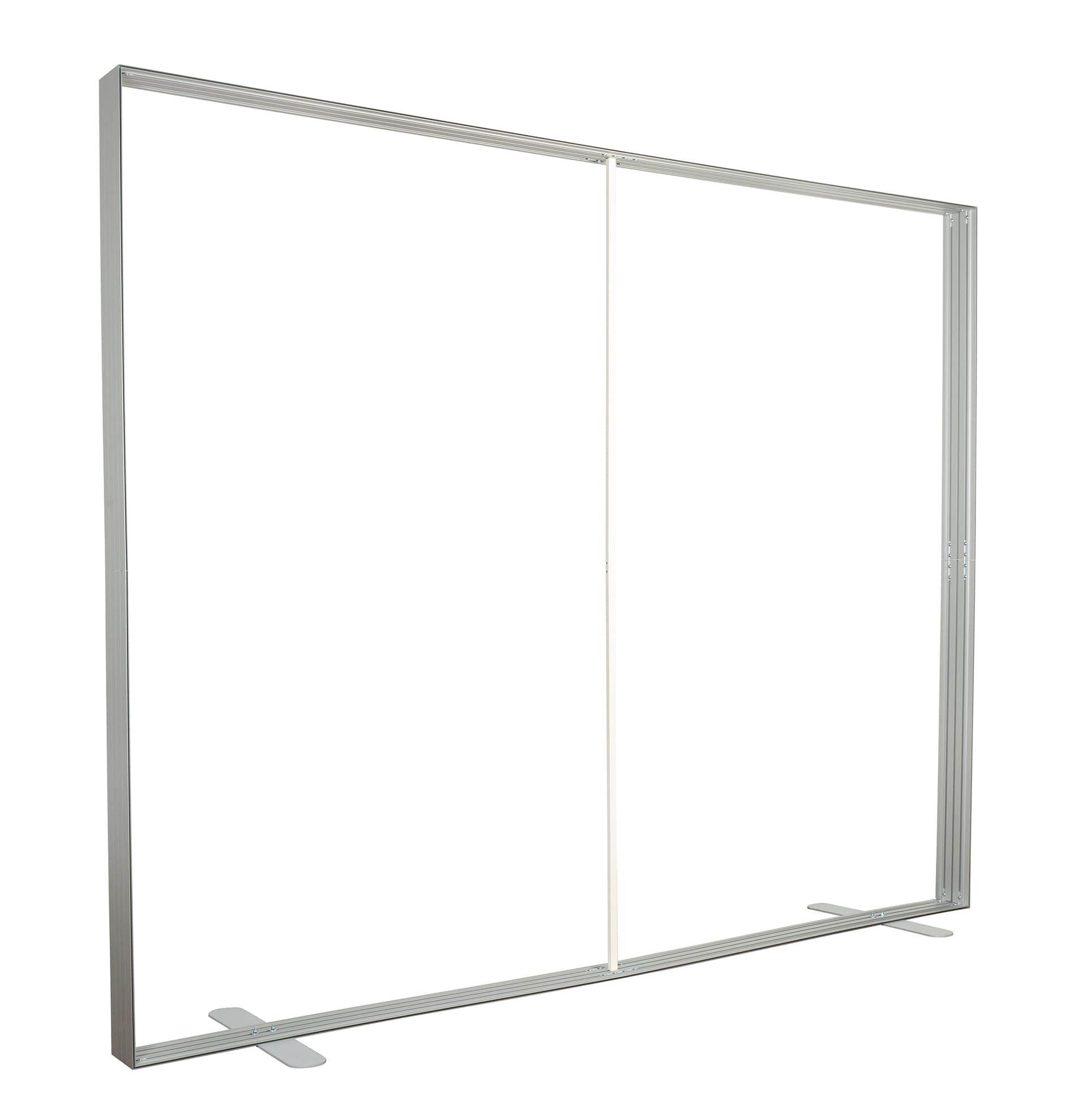 10' trade show booth kit with lightweight aluminum wall frame