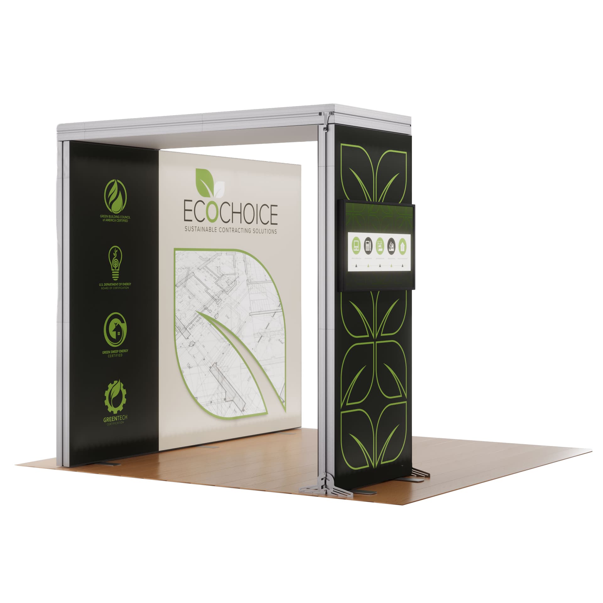 replacement graphics for SEGBL10FDD backlit trade show booth