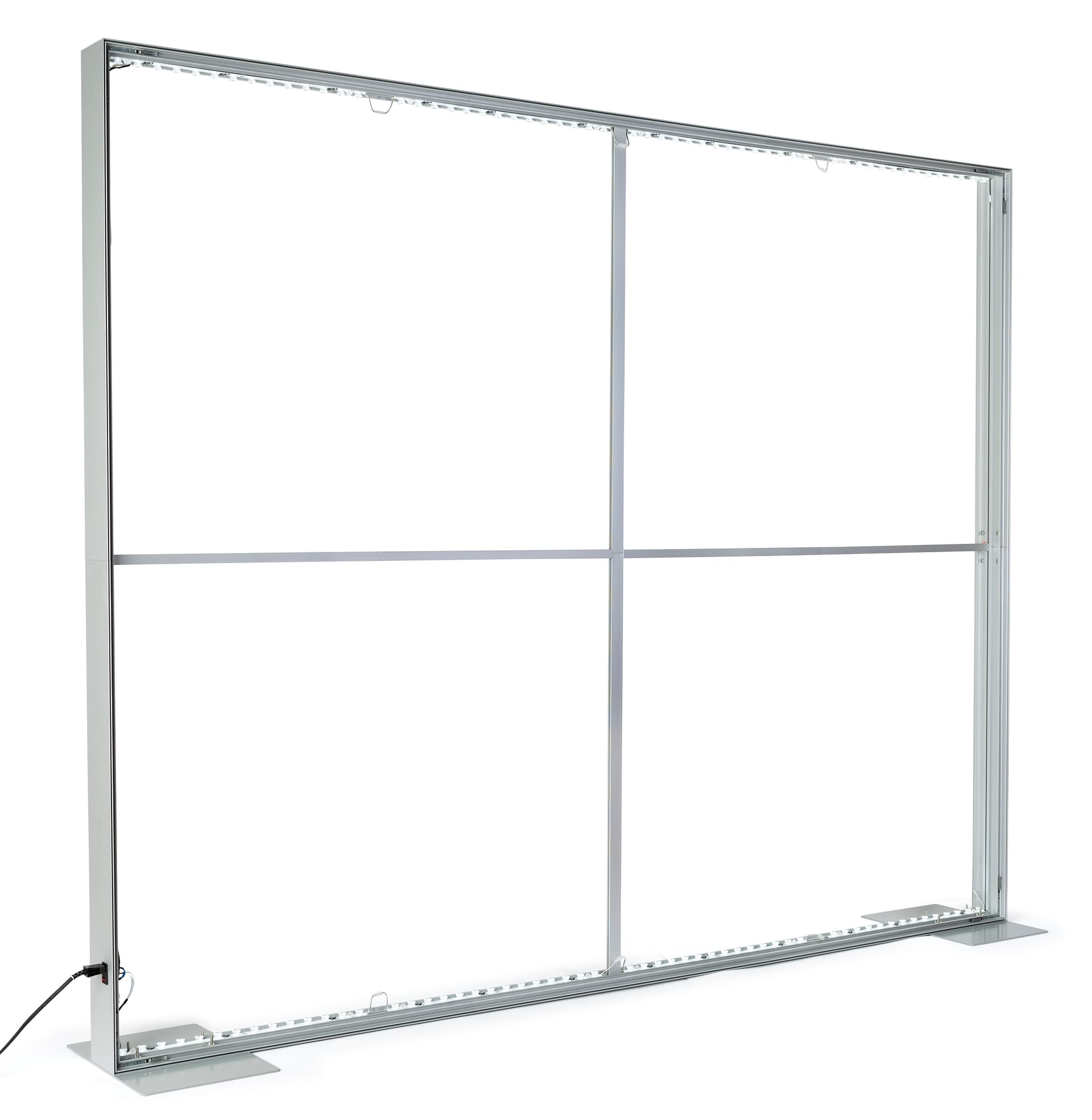 2-Sided SEG fabric backlit wall with 200 Watt LED light strips