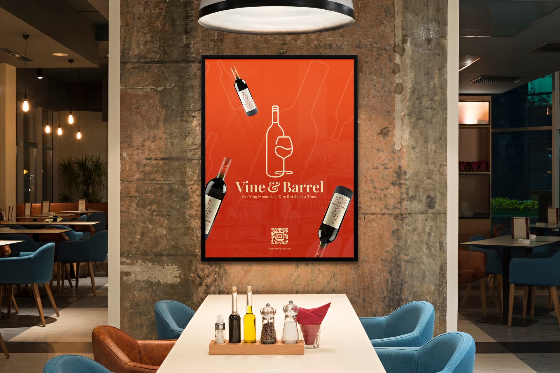 Black poster hanger with wall mounted design