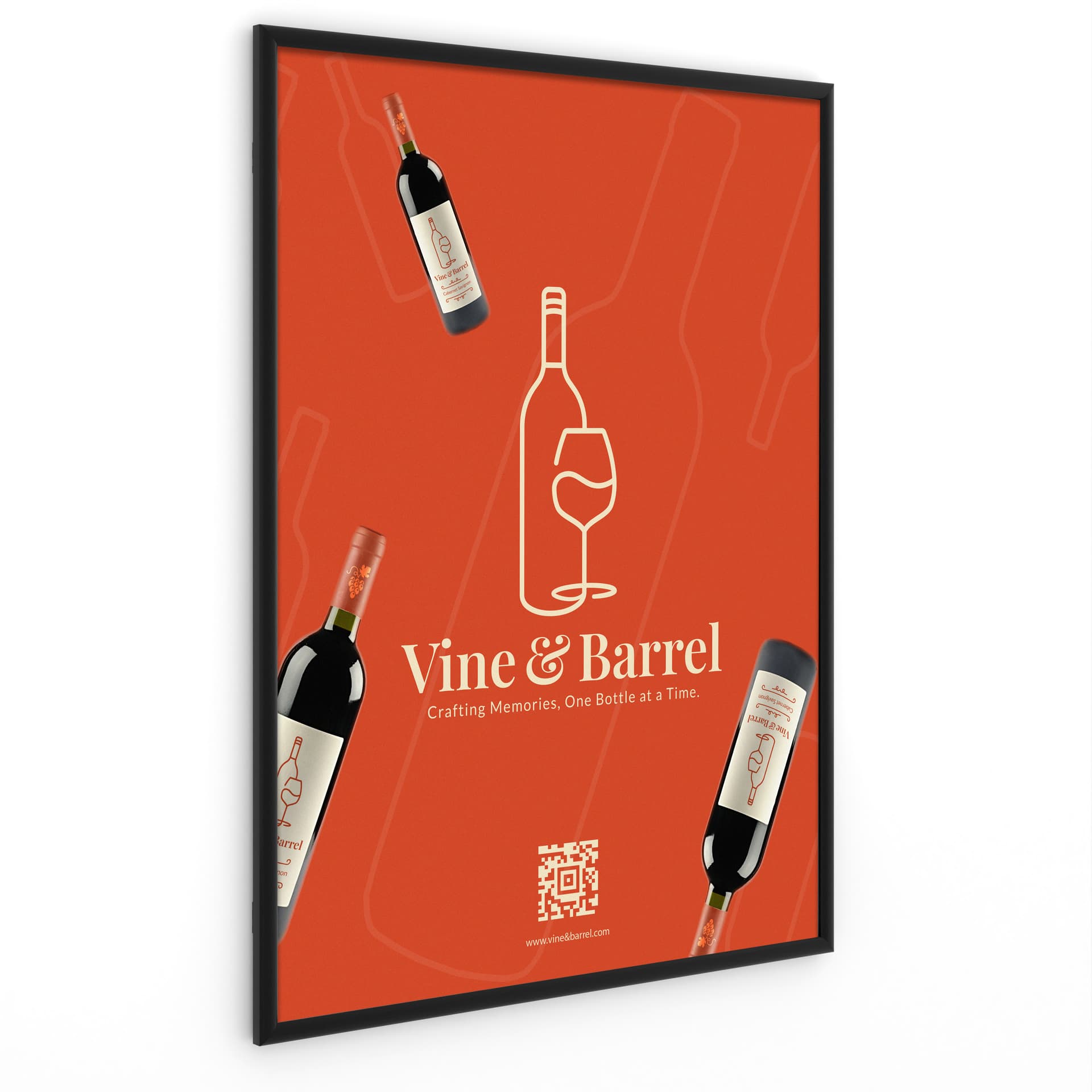 Black poster hanger fits 36 x 48  graphics