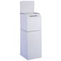 Cardboard Ballot Box, Floorstanding or Countertop, Removable Header - White