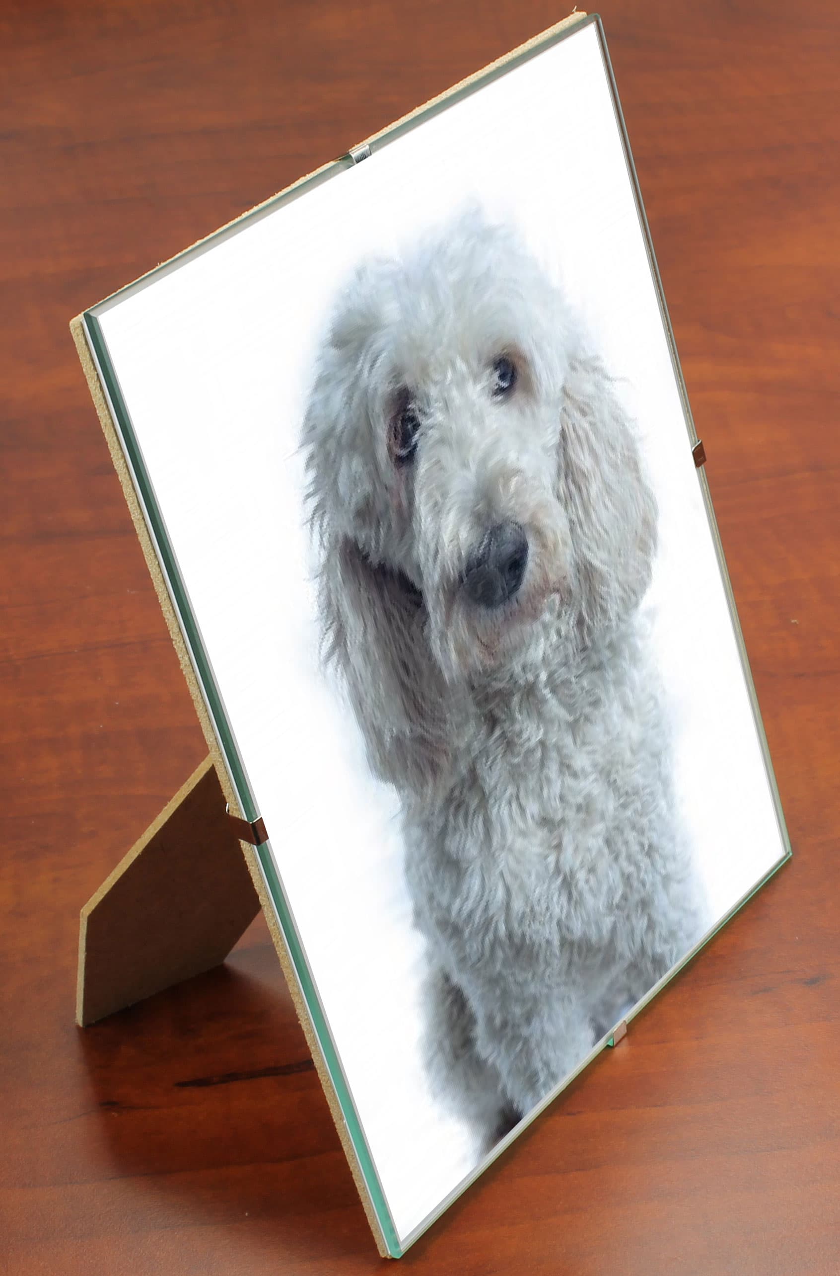 Glass Clip Photo Frame Is Frameless With A Glass Panel