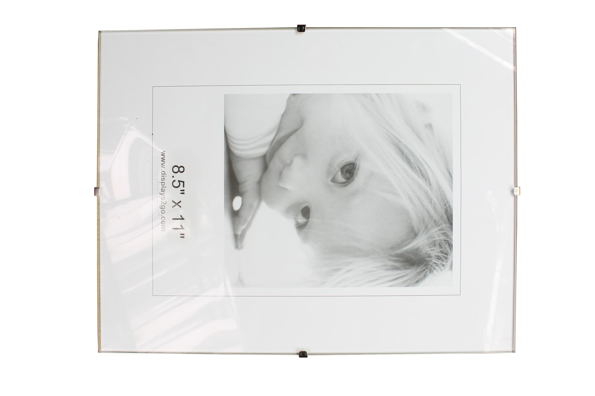Glass Clip Picture Frames Have Frameless Glass Construction