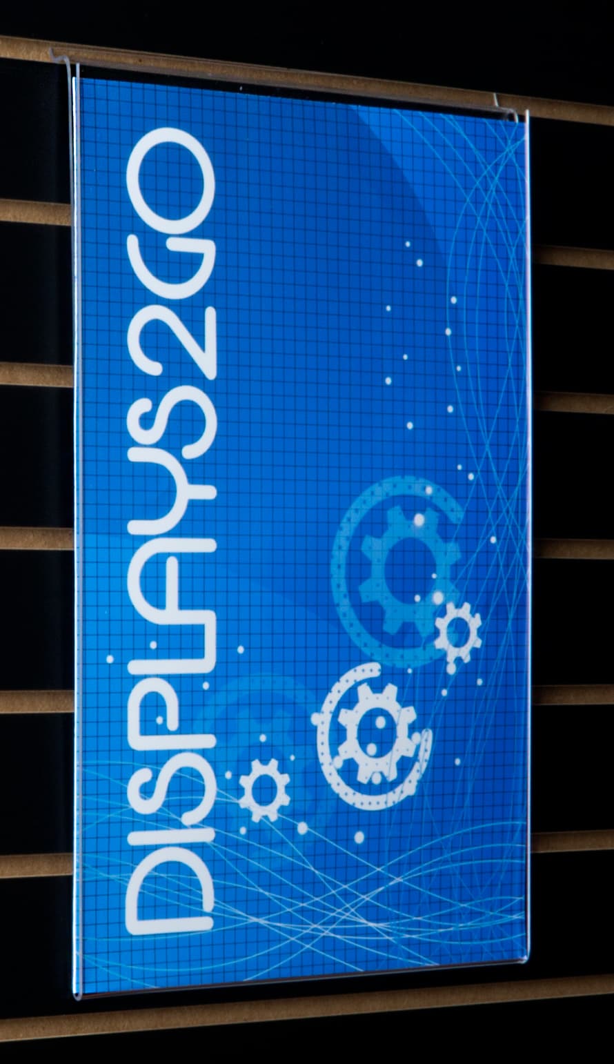 Slatwall Sign Accessory Shown on Slatwall
