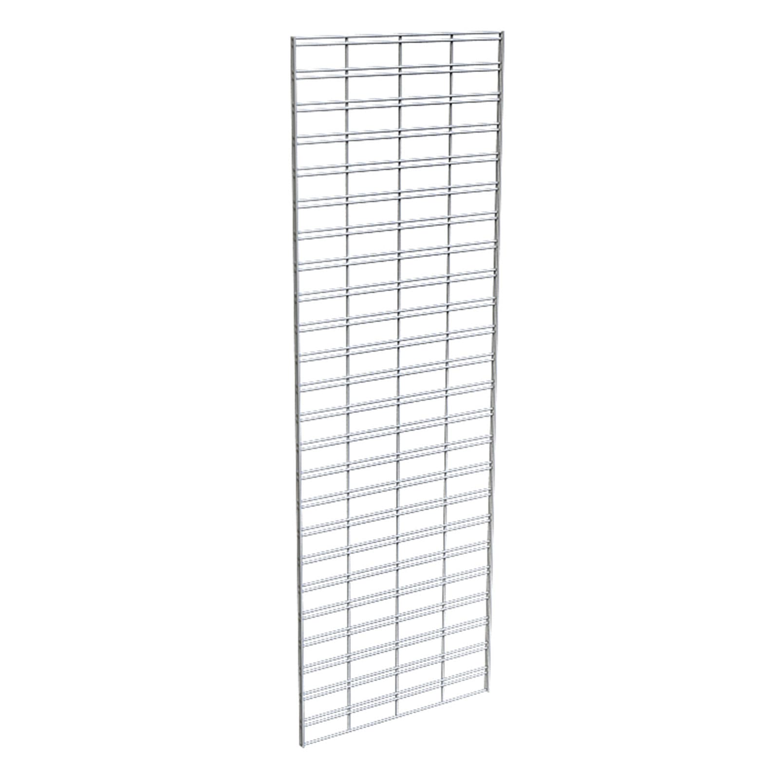 Slatgrid panel with chrome finish