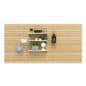 96 x 48 Slatwall Panel for Wall, Aluminum Inserts - Maple