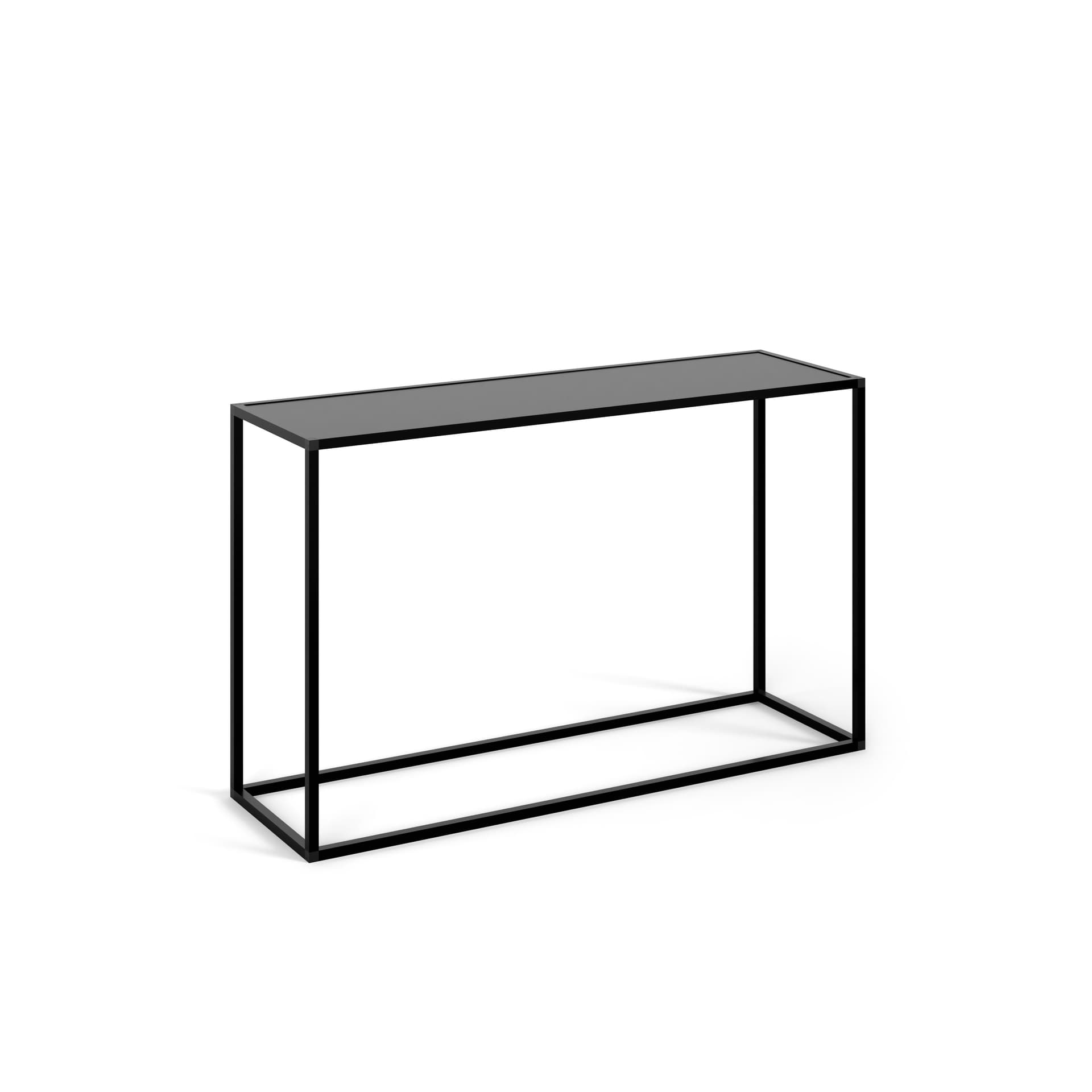 Black console table is lightweight