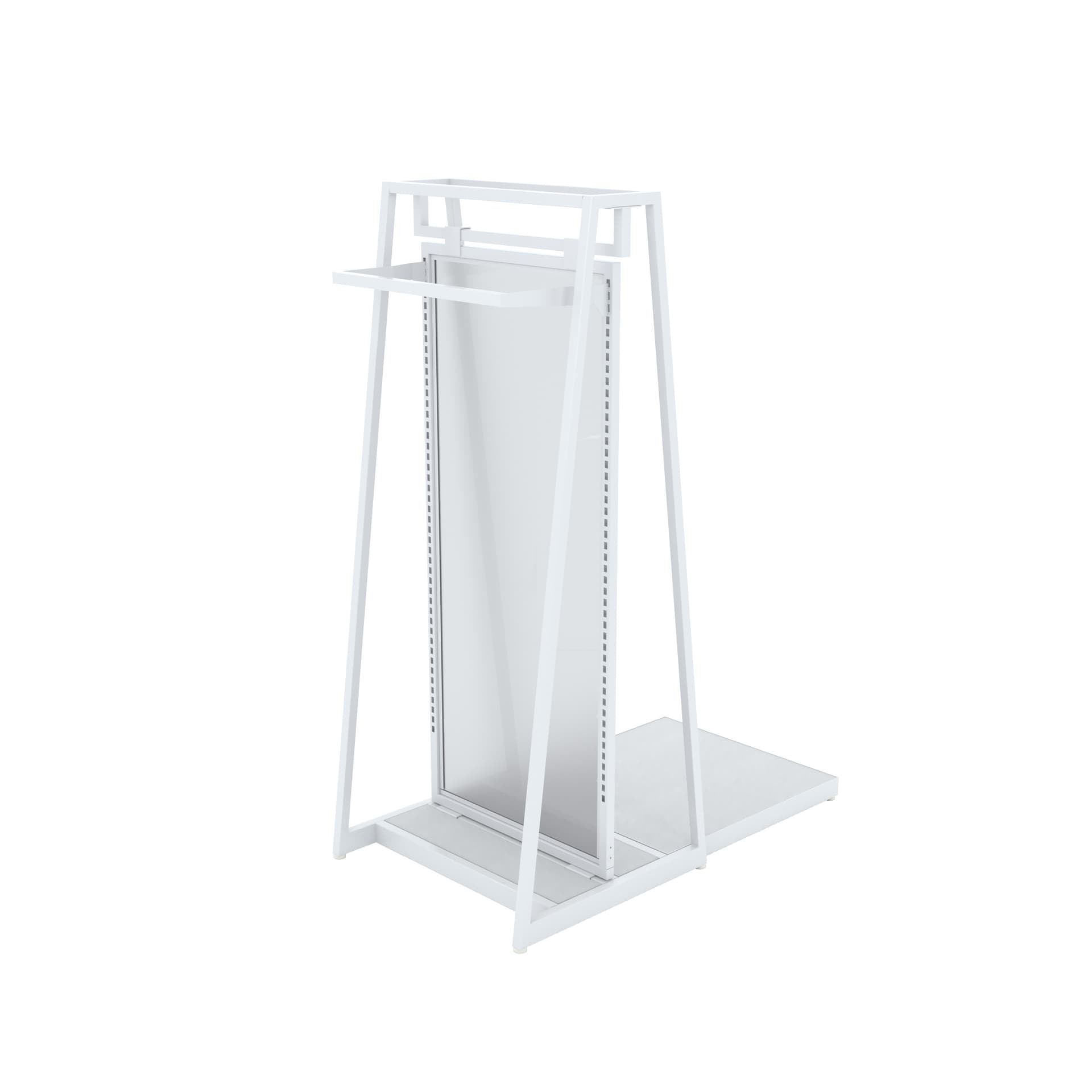 Garment display rack with a-frame design 