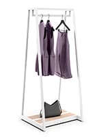 Retail clothes rack with a-frame design