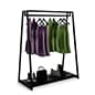 Clothing Rack with Double Sided Design, Adjustable Levelers and Steel Frame 