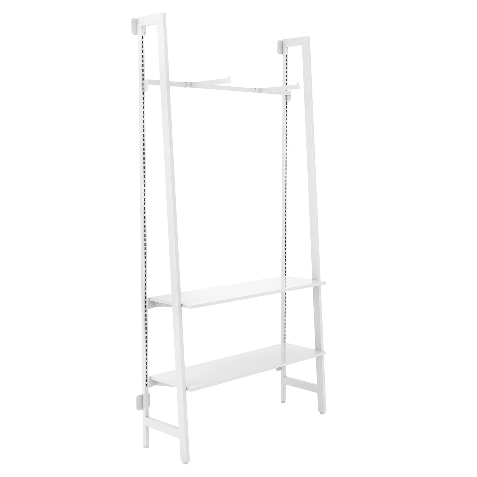 Wall mount a-frame outrigger with white finish