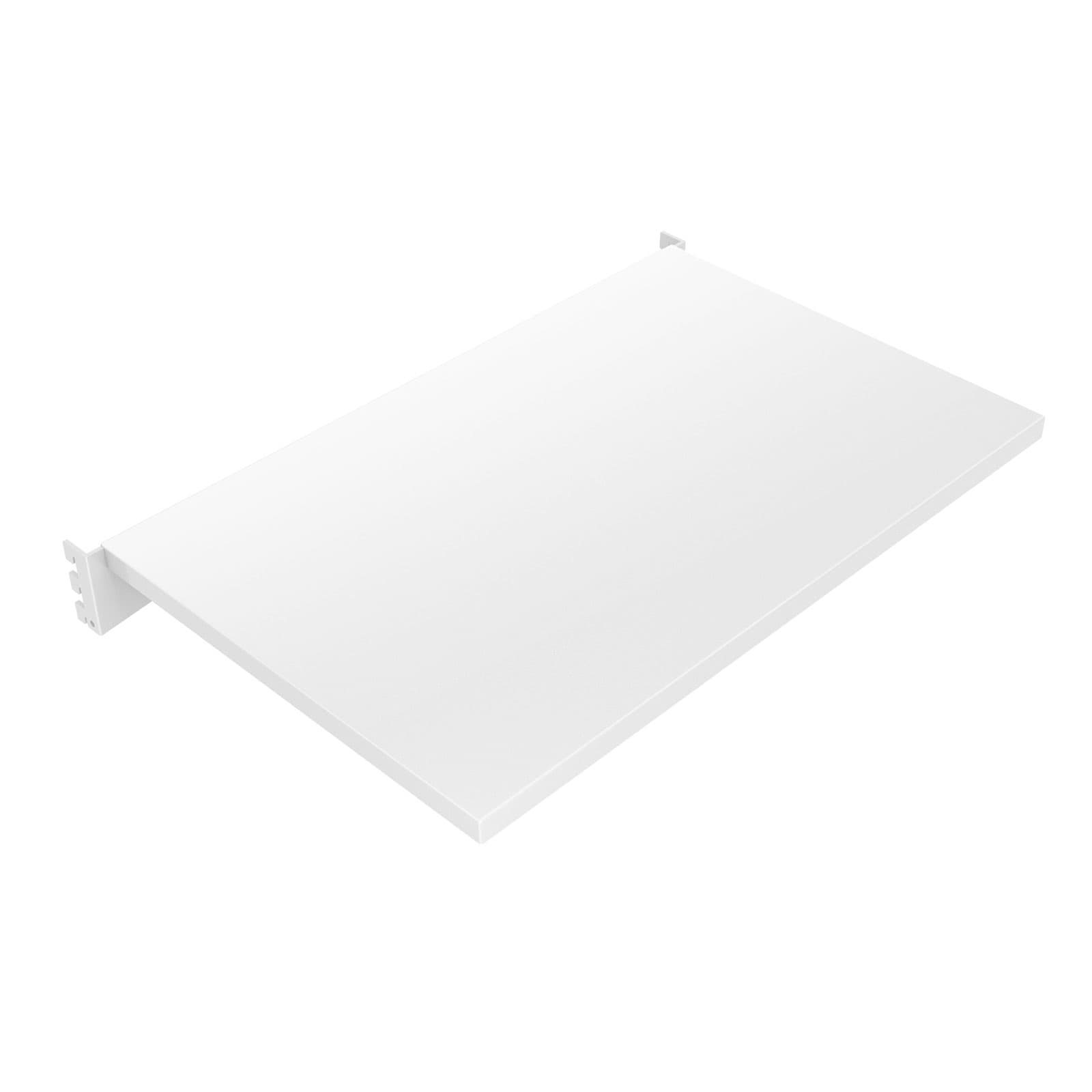 Gondola shelf in white for use with our smooth panel merchandiser
