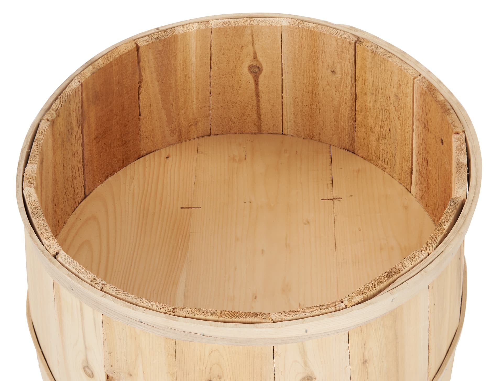 Wooden display barrel made in the USA