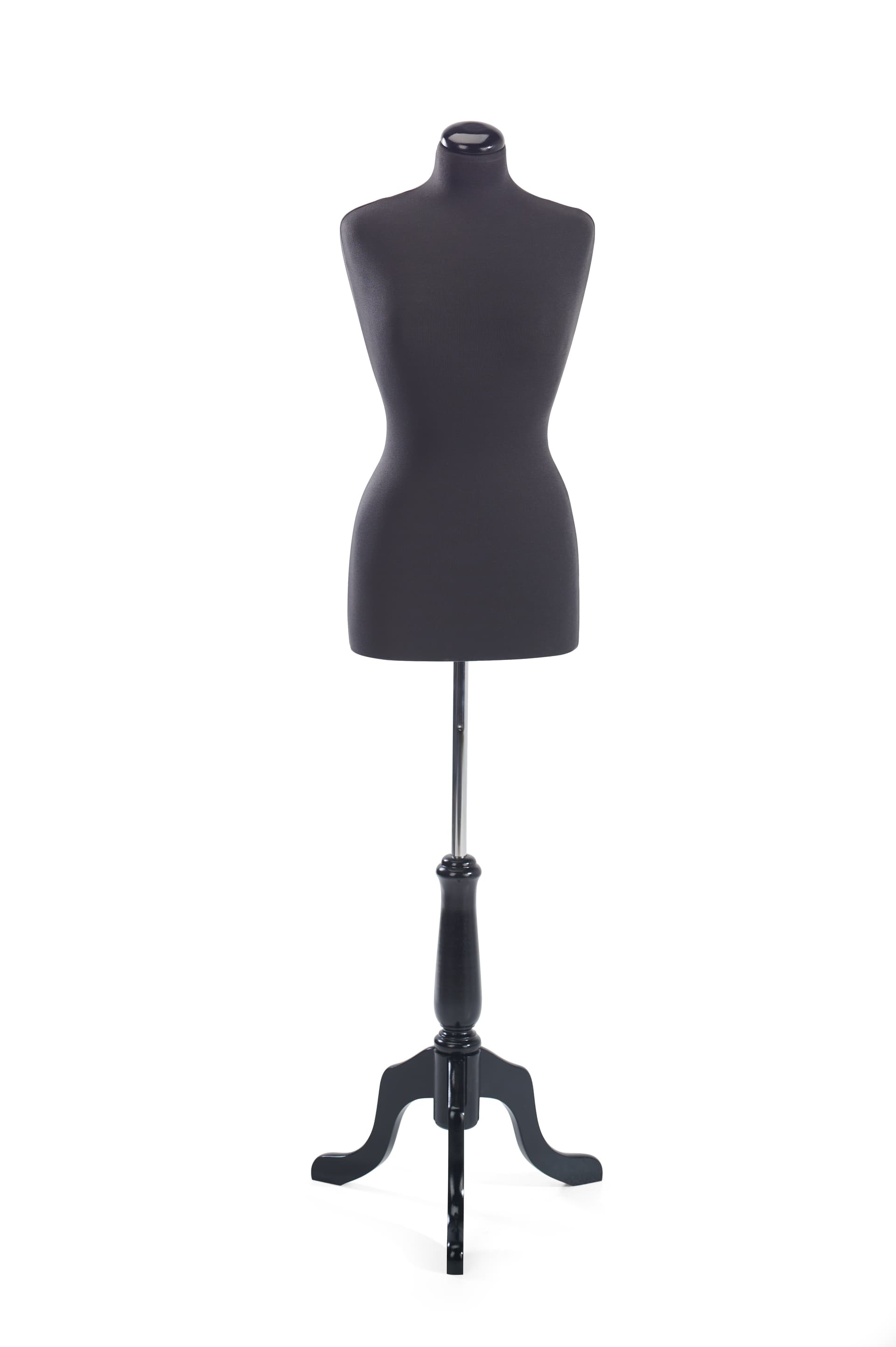 Female body form mannequin with minimalist aesthetic