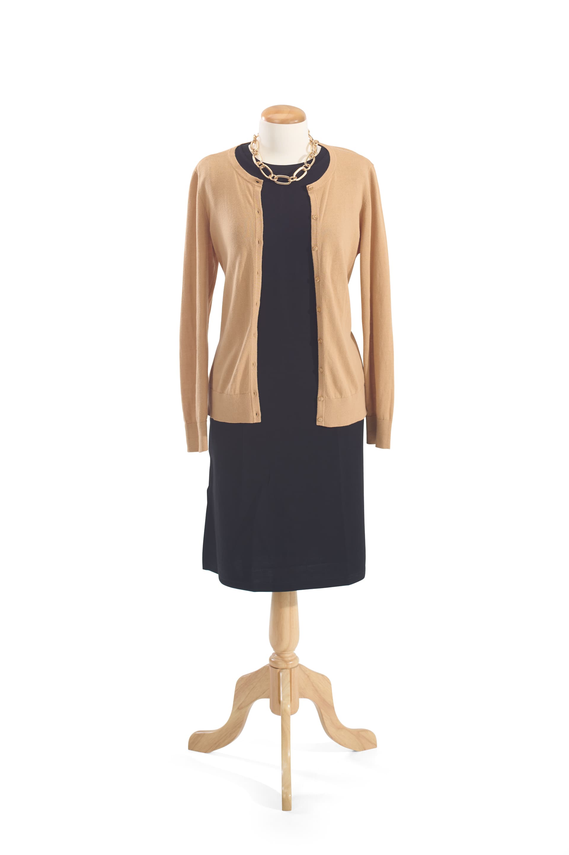 Female body form mannequin with headless design