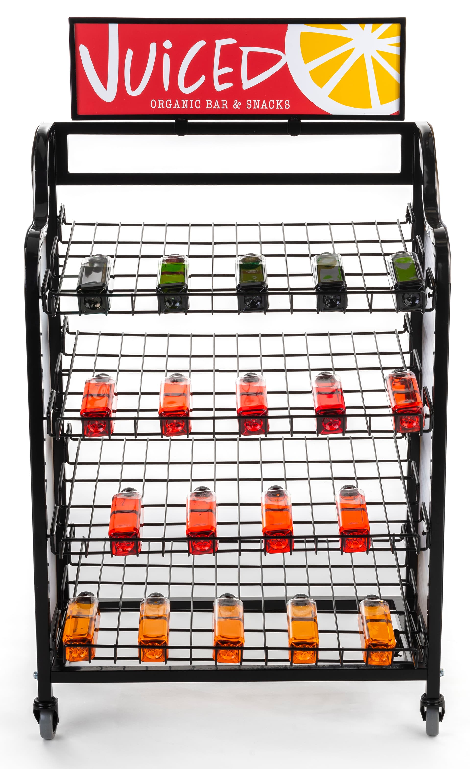 Bakers rack cart signage for BAKCRT4NBK made of durable styrene material 