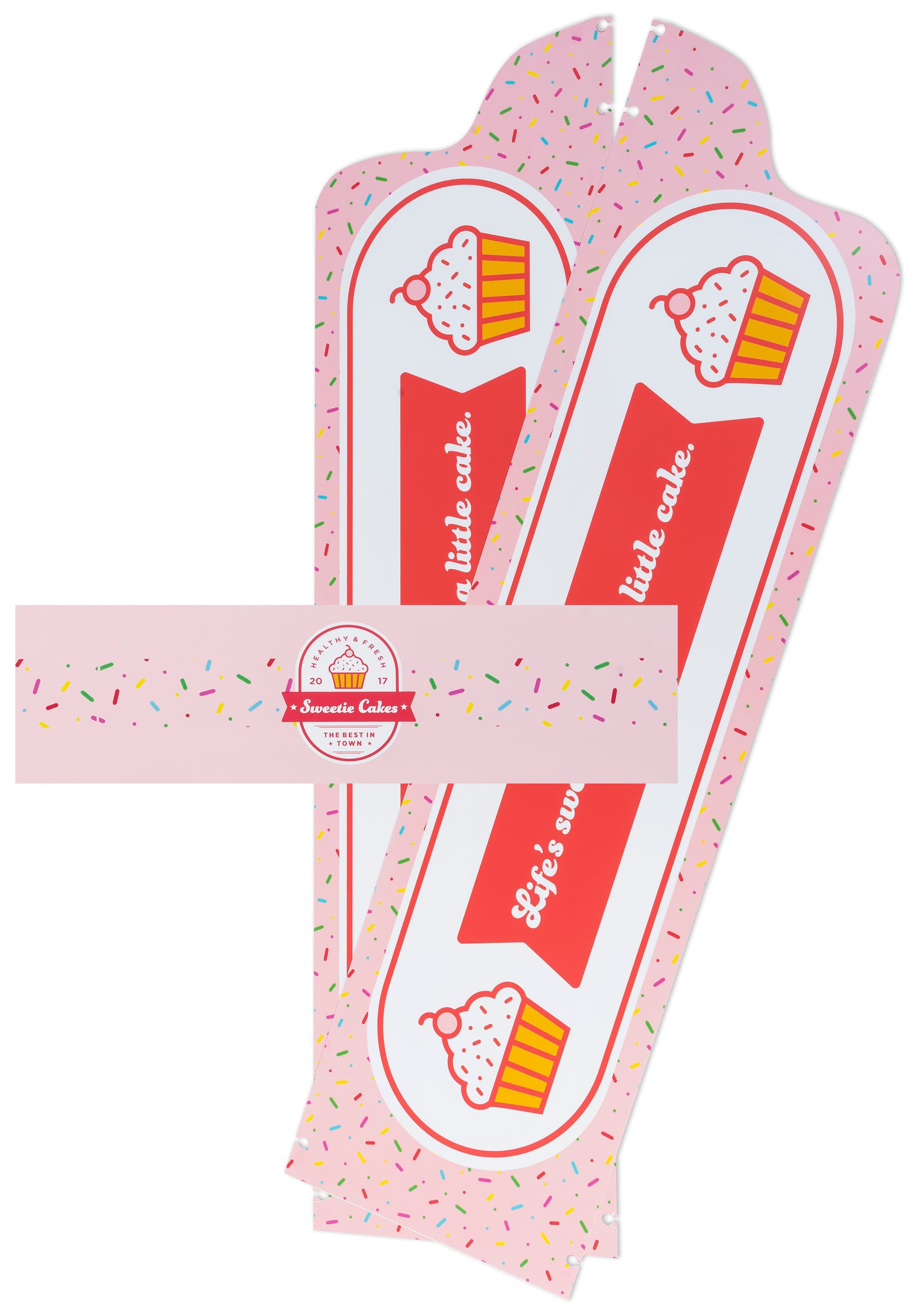 Full-color custom bakery rack signage for BAKCRT6NBK with a matte finish 