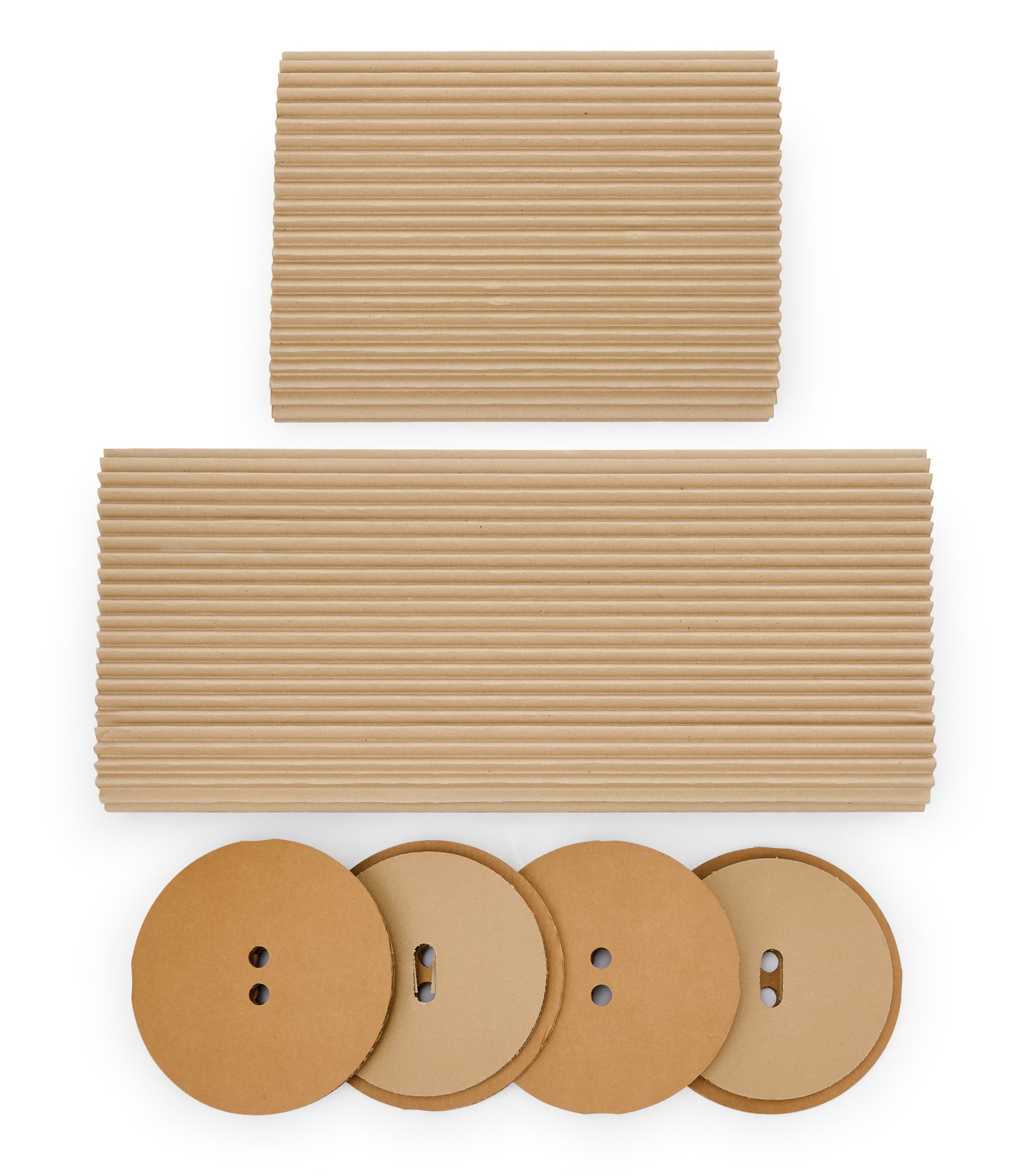 Round accordion display pedestals with removable pieces 