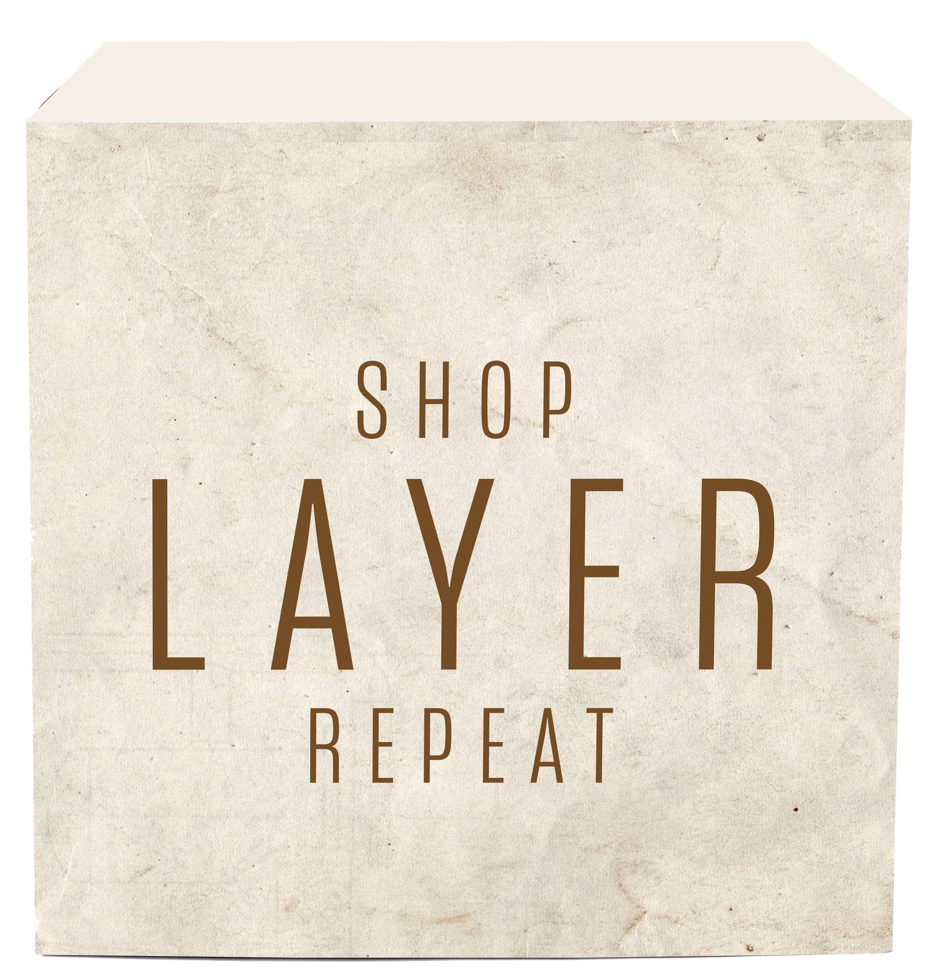 Branded cardboard display cube with personalized UV printed artwork