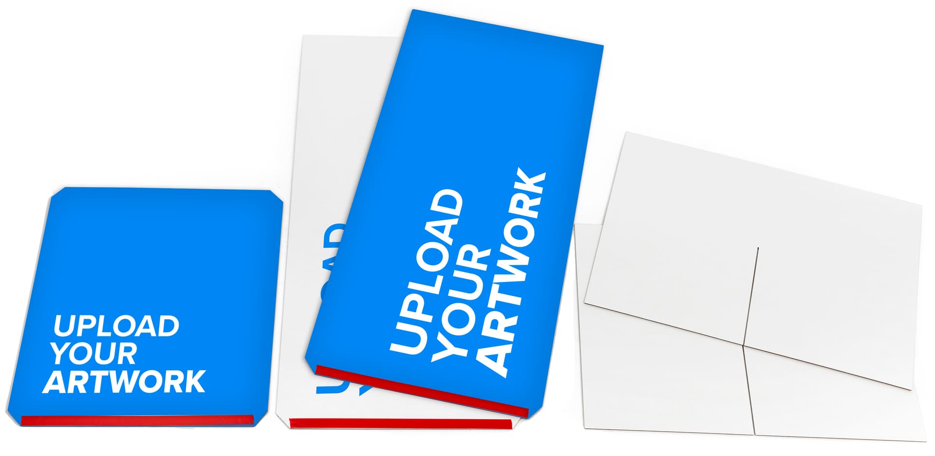 24 inch wide branded cardboard display cube with collapsible design