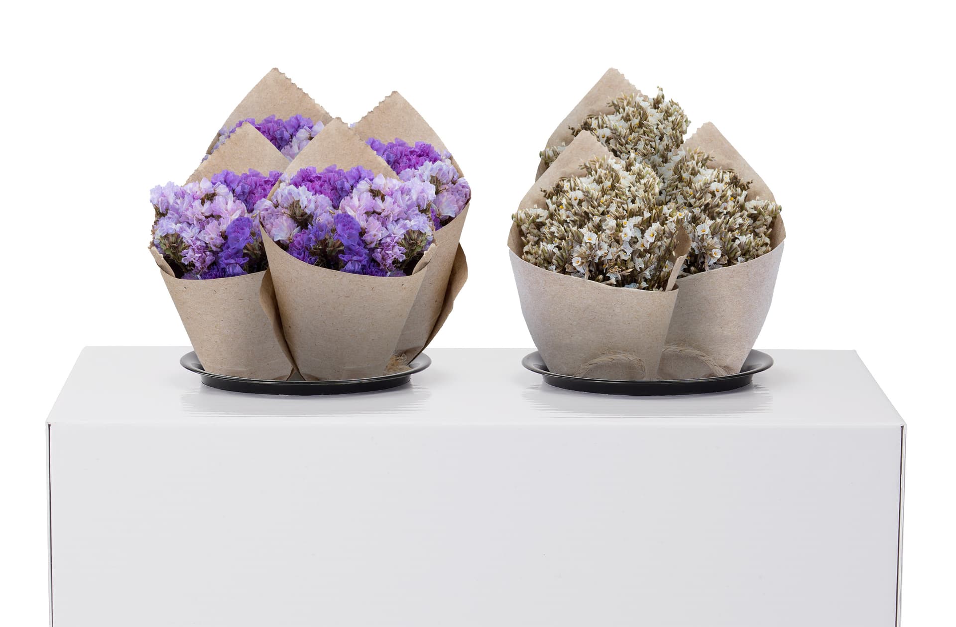 Retail flower display stands with Room for Several Bouquets