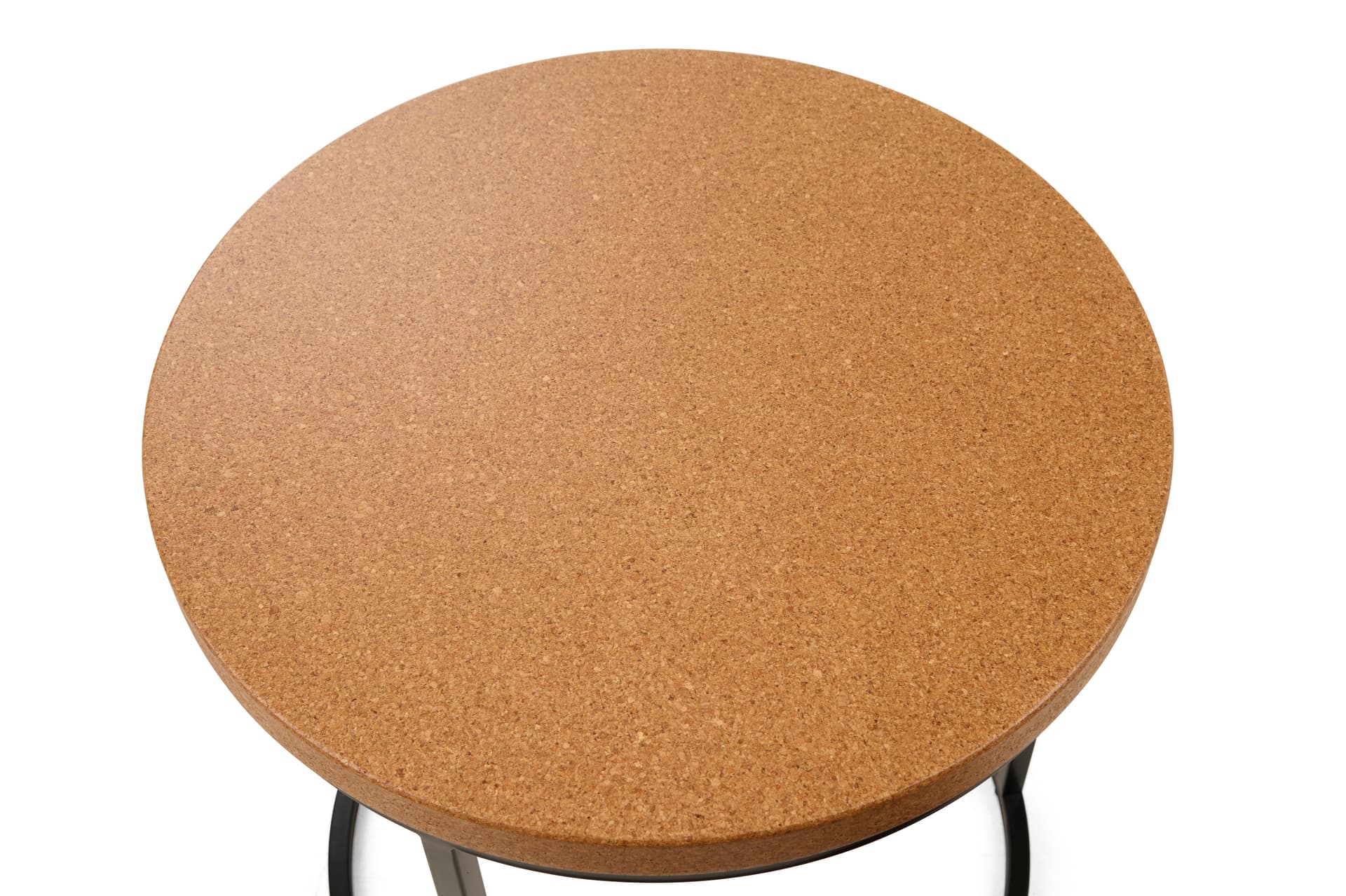 Round cork nesting tables with sturdy design
