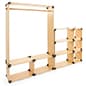 Modular Retail Display Kit, Eco-Friendly Materials, 81 Pieces - Natural