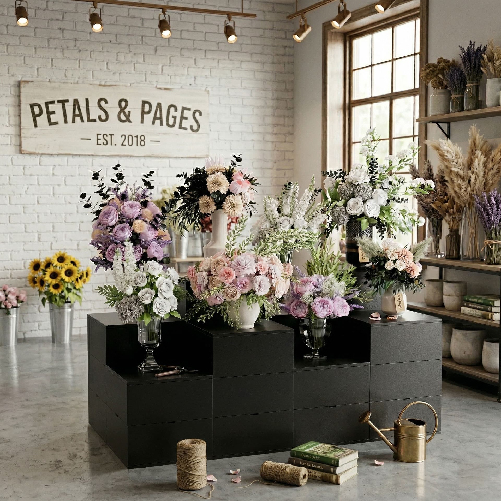 modular riser display set for retail environments