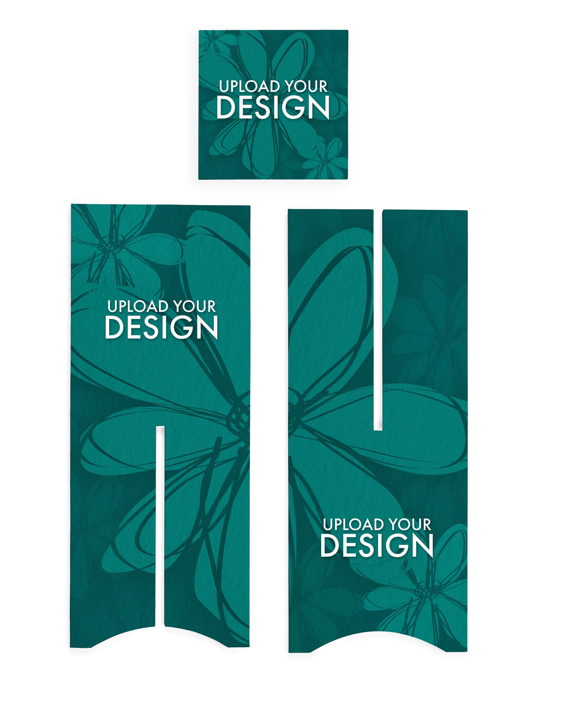 Knockdown display pedestal with fully customizable design