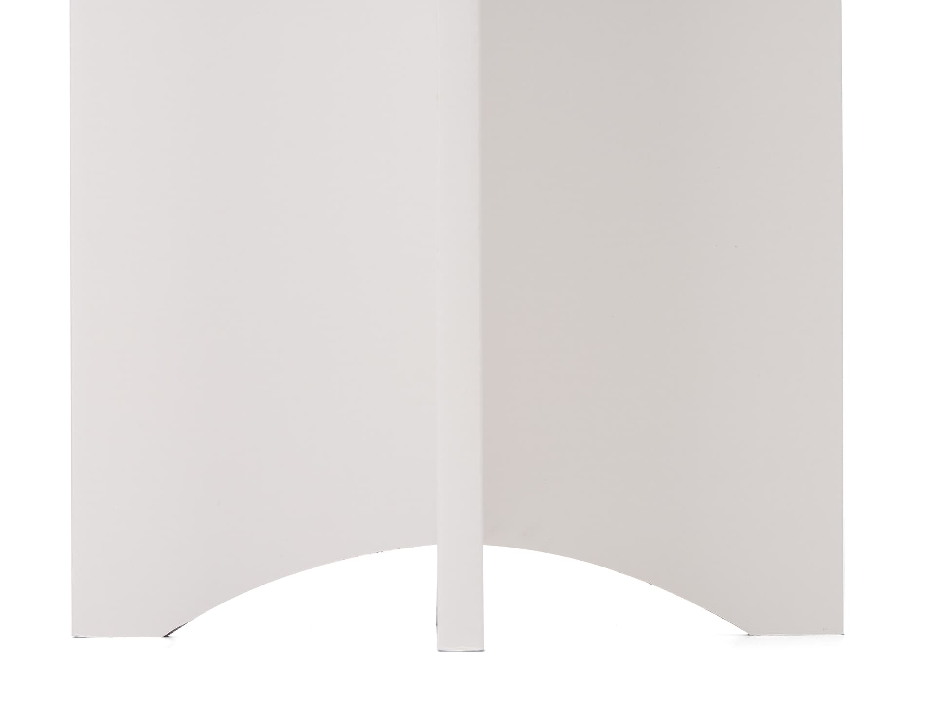 Knockdown display pedestal with unique arches base