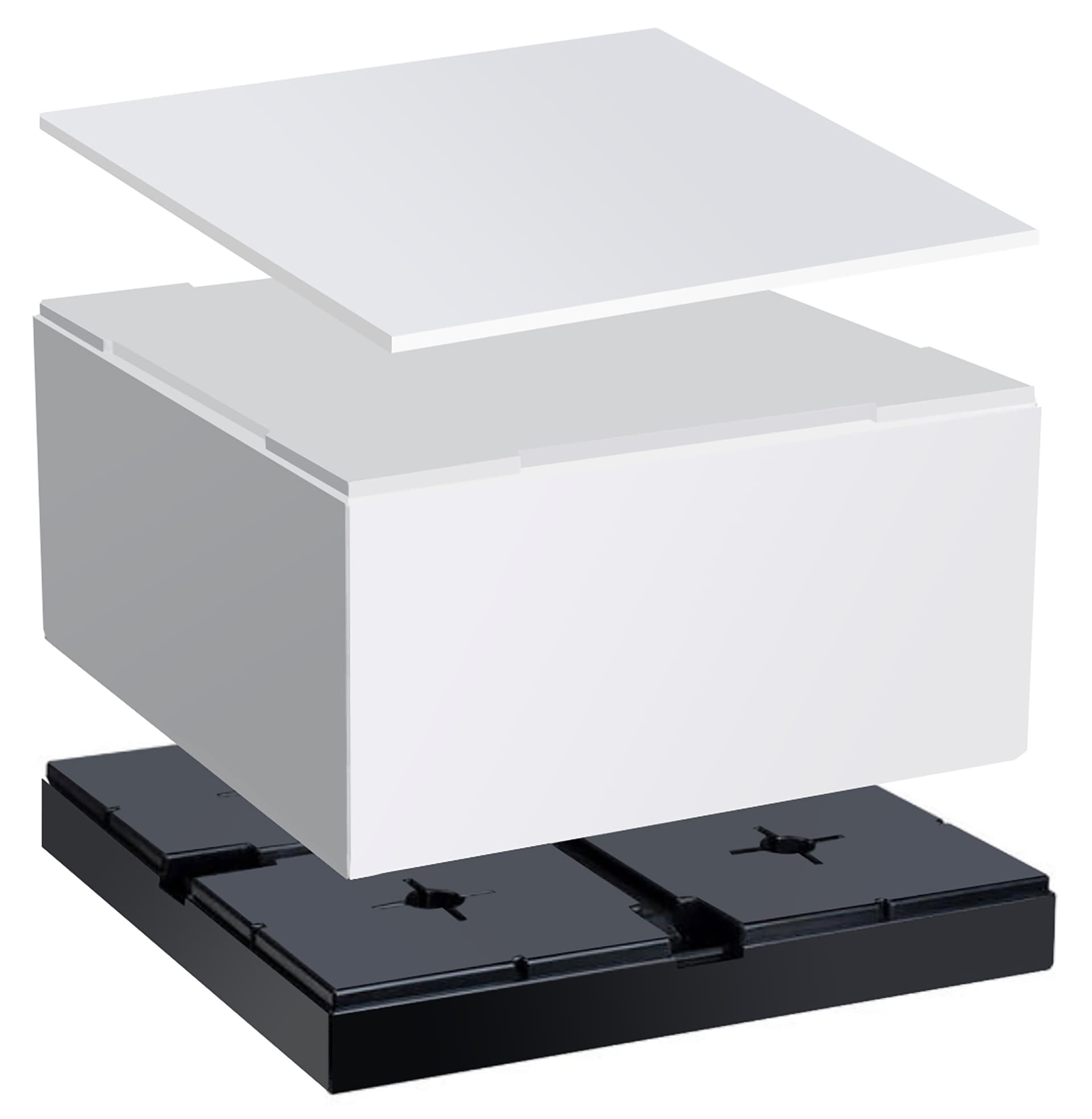riser display set with three configurable components