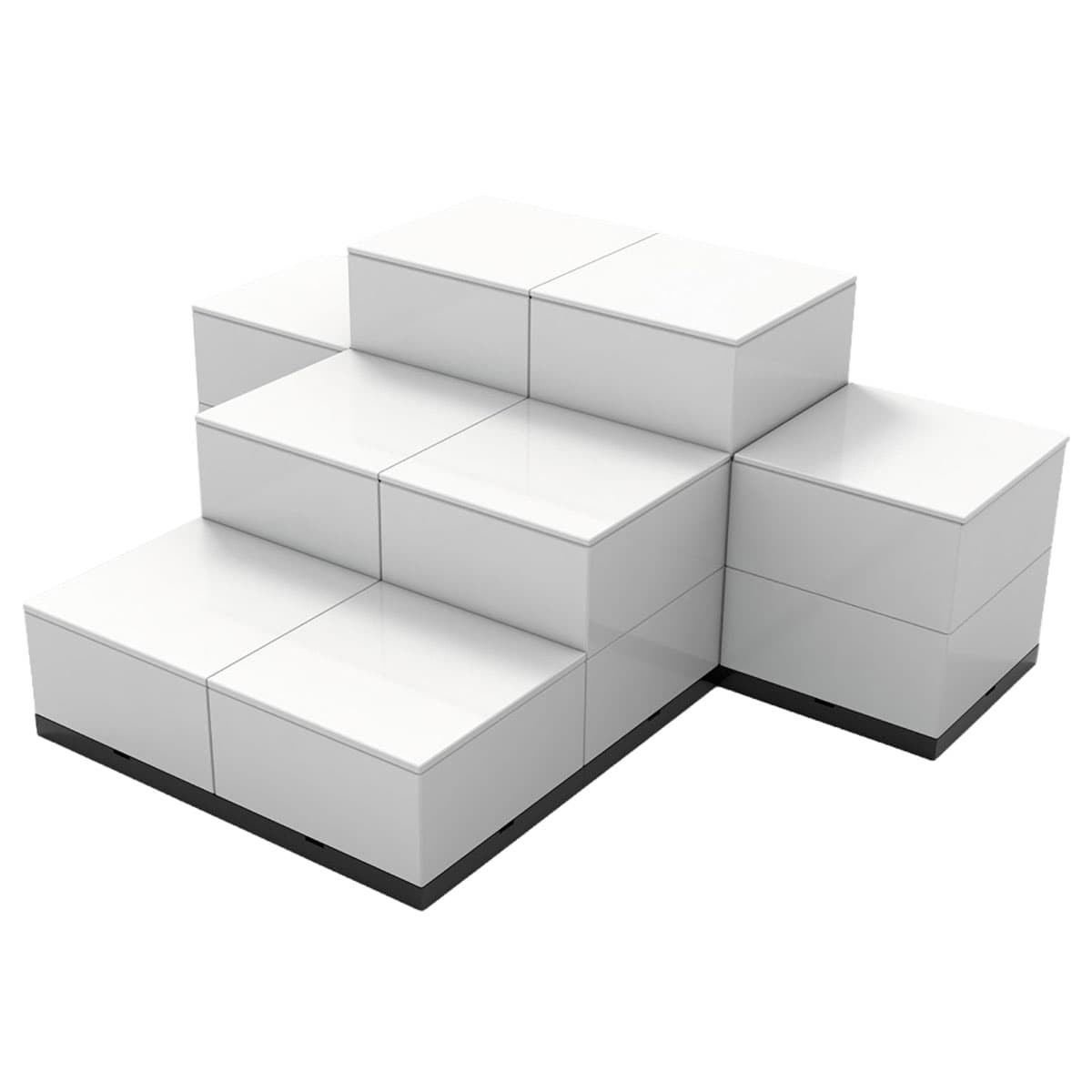 reconfigurable riser display set