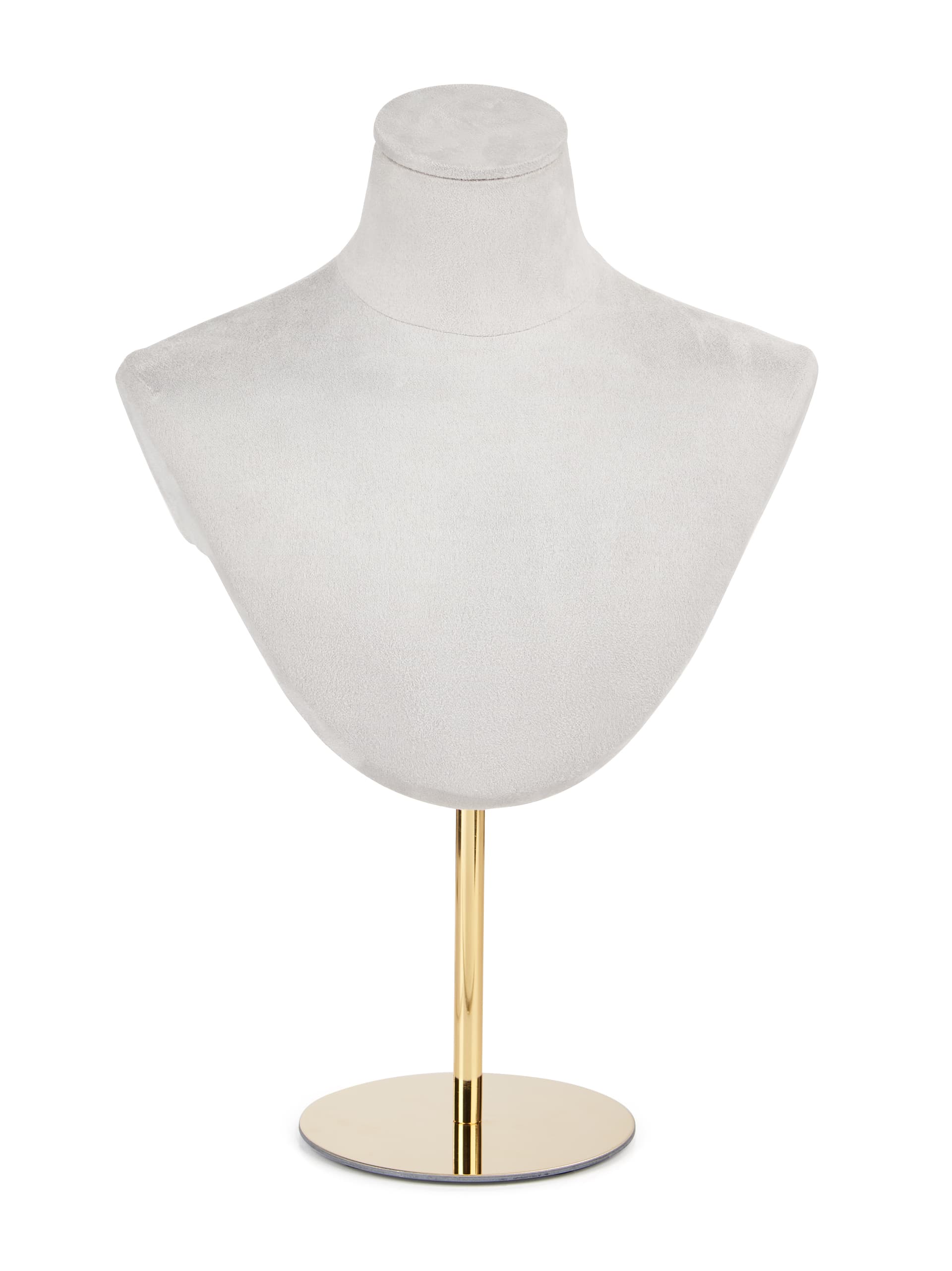 Jewelry bust stand with rubber feet