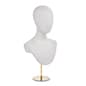 PU Foam Mannequin Bust w/ Abstract Facial Features, Countertop - Multiple Colors
