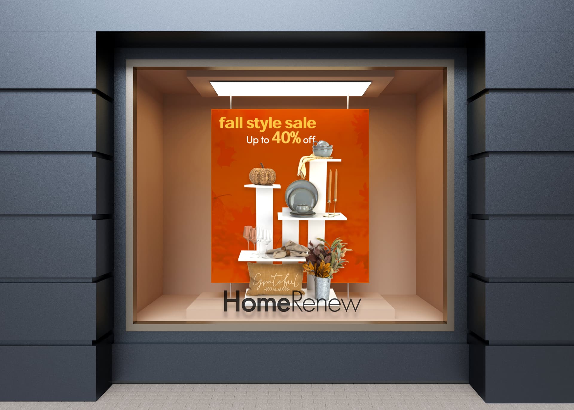 4-tier merchandise shelves with weighted base 