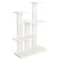 4-Tier Shelving Unit, Floor Standing, Laminated Particle Board - White