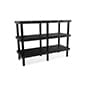66"w Garden Center Shelving Display, Grid Top, Weatherproof, 3-Tiers - Black