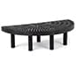 48"w Garden Center Half Round Display with 12" Legs, Weatherproof - Black
