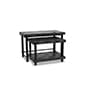 48"w Garden Center Nesting Display Tables, Solid Top, Weatherproof, Set of 2 - Black