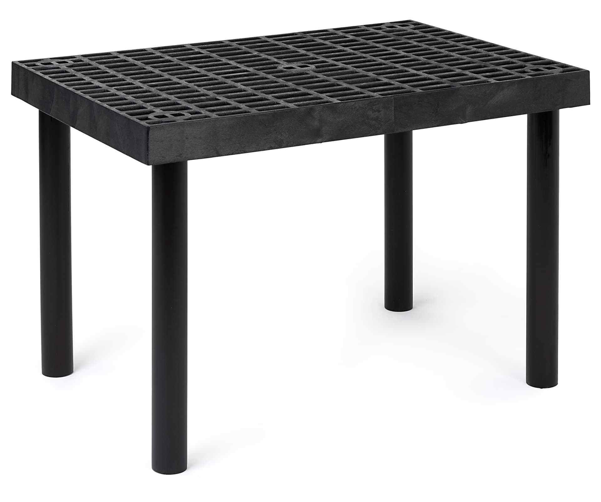 Outdoor display table with polyethylene construction 