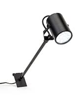 Gridwall lighting fixture with black powder coated finish