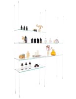 Glass shelves for SMHGSET4 cable shelving system with 36 inch extension